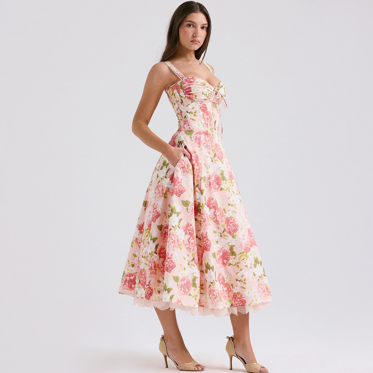 Valentina Lace Bustier Dress – Timeless Romance