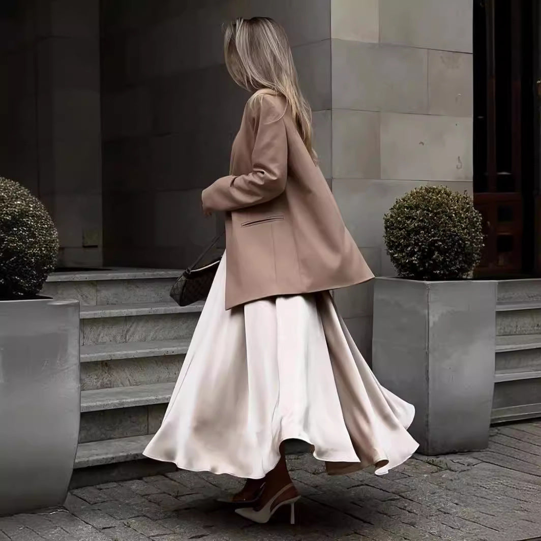 Graceful Satin Maxi Skirt – Modern Women’s Fashion