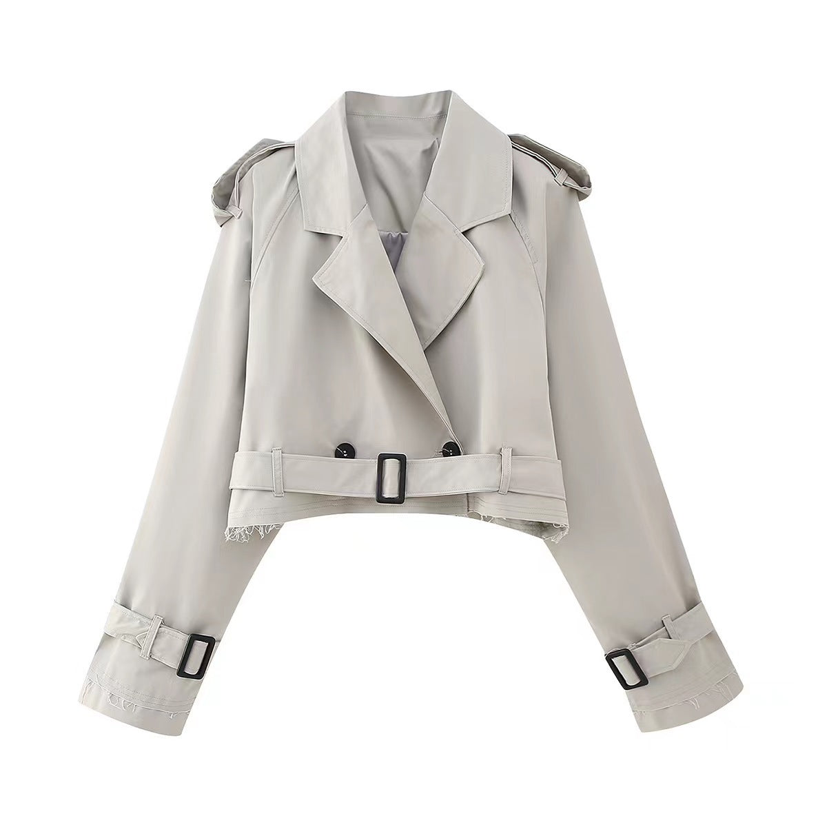 Trench Coat with Adjustable Sleeves – Modern Versatility