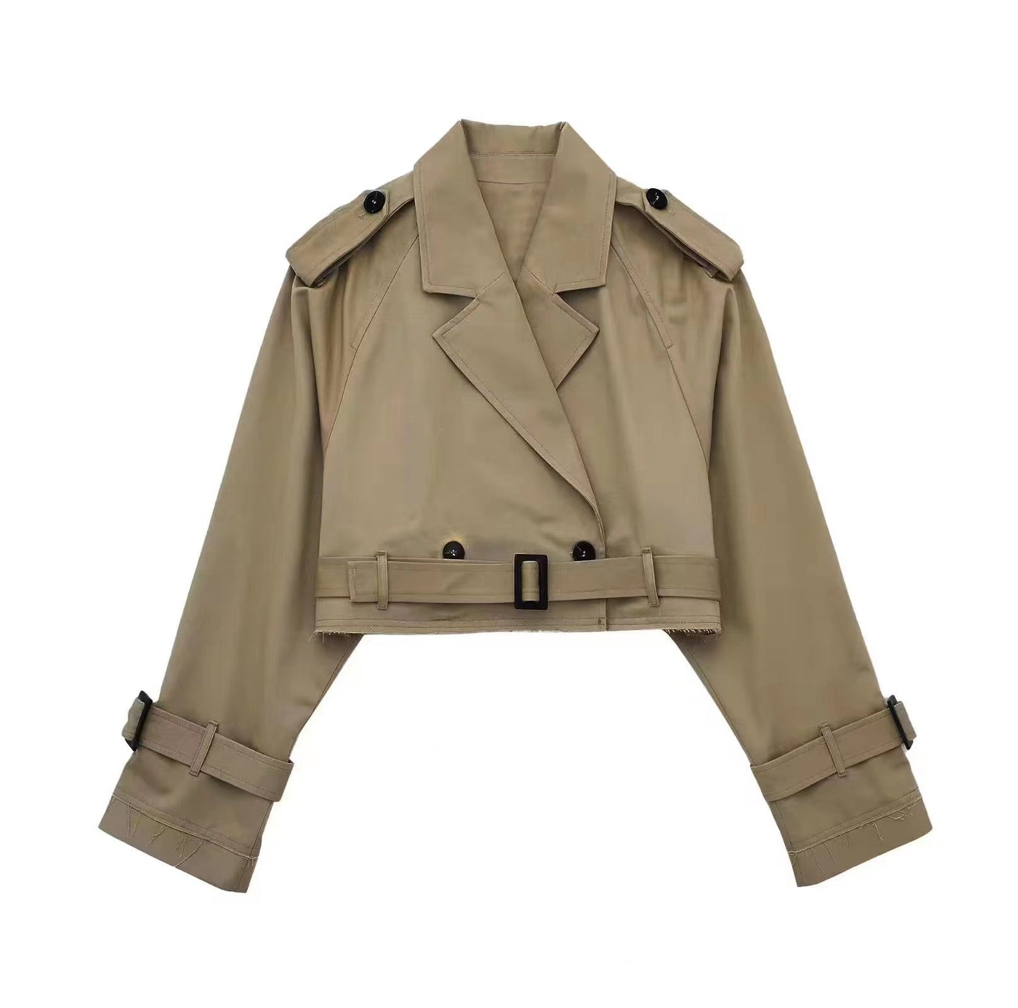 Trench Coat with Adjustable Sleeves – Modern Versatility