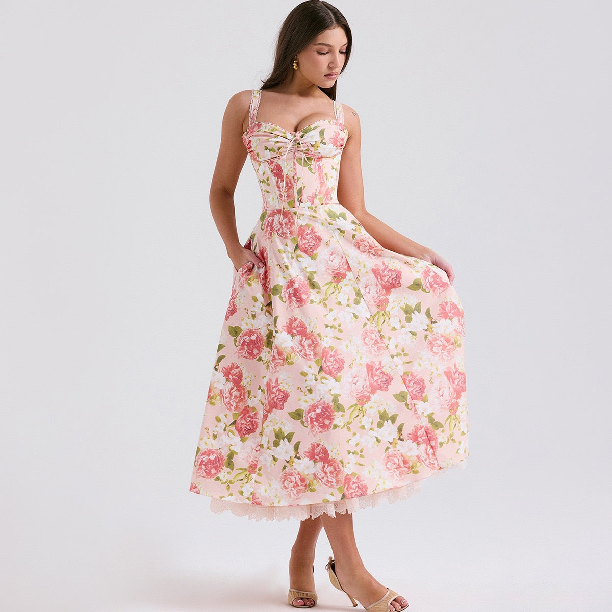Valentina Lace Bustier Dress – Timeless Romance
