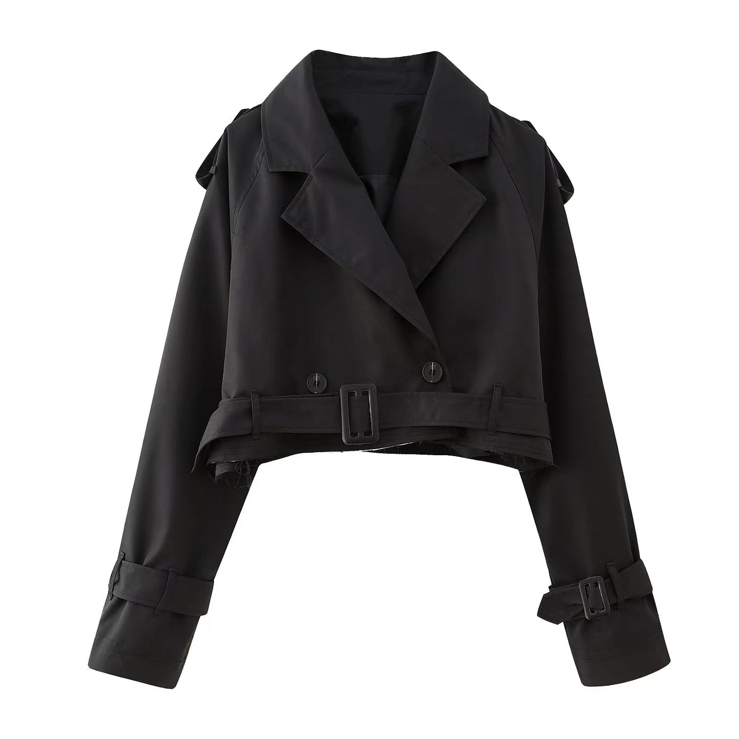 Trench Coat with Adjustable Sleeves – Modern Versatility