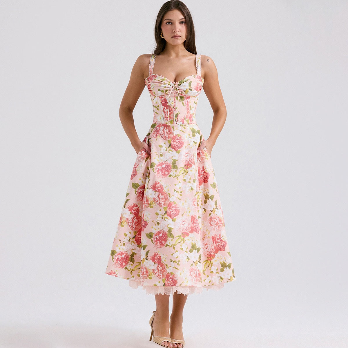 Valentina Lace Bustier Dress – Timeless Romance